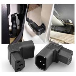 TRU COMPONENTS adaptér IEC zástrčka C14 10 A - IEC C13 zásuvka 10 A Počet kontaktů: 3 černá 1 ks