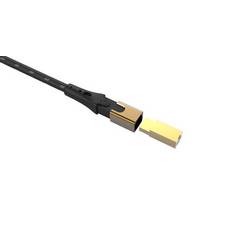 Oehlbach USB kabel USB 2.0 USB-A zástrčka, USB-B zástrčka 5.00 m černá/zlatá třížilový stíněný D1C9544