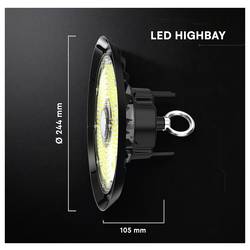 V-TAC VT-91102 240746 LED svítidlo pro haly Energetická třída (EEK2021): D (A - G) LED LED 100 W černá