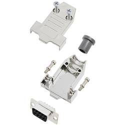 TRU COMPONENTS TCDTNT09MDMSK 7709872 sada D-SUB zásuvková lišta 180 ° Pólů: 9 pájecí kalíšek 1 ks