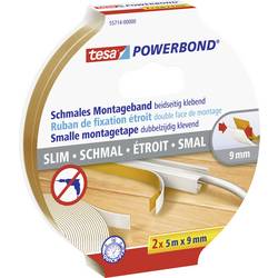 tesa SLIM 55714-00000-00 montážní páska tesa® POWERBOND bílá (d x š) 5 m x 9 mm 2 ks