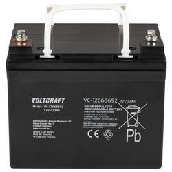 VOLTCRAFT VC-12668692 VC-16623010 olověný akumulátor 12 V 33 Ah olověný se skelným rounem (š x v x h) 195 x 155 x 130 mm bezúdržbové, nepatrné vybíjení
