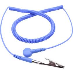 Quadrios ESD zemnicí kabel 3.60 m tlačítko 10 mm, zástrčka, krokosvorka