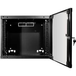 LogiLink W09F64B 19 nástěnná rozváděcí skříň (š x v x h) 540 x 460 x 450 mm 9 U Černošedá (RAL 7021)