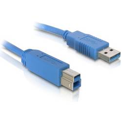 Delock USB kabel USB 3.0 USB-A zástrčka, USB-B zástrčka 1.80 m modrá 82434