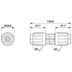 Phoenix Contact QPD C 4PE6,0 2X9-14 BK 1410410 výkonová spojka, 1 ks