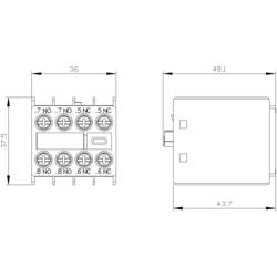 Siemens 3RH2911-1FC22 blok pomocných spínačů zásuvné Vhodné pro značku (relé): Siemens 1 ks