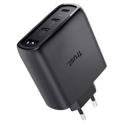 Trust Maxo USB nabíječka, GaN, 65 W, QC 4+, černá