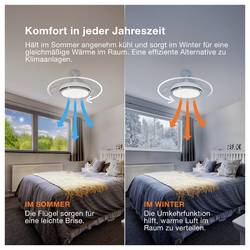 OSRAM HOMELIGHTING Ceiling Fan Cierzo 1220mm 60W CCT RGB stropní ventilátor 60 W (Ø) 1220 mm s osvětlením, s dálkovým ovládáním, stmívatelný, s časovačem