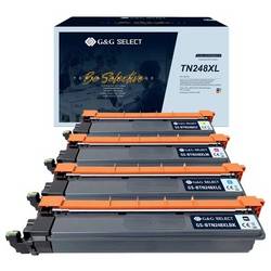 G&G Toner náhradní Brother TN-248XLY|TN-248XLM|TN-248XLC|TN-248XLBK kompatibilní balení po 4 ks azurová, purppurová, žlutá, černá 9900 Seiten GS-BTN248KCMY-4P