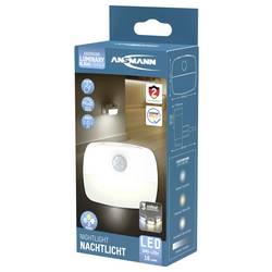 Ansmann Sensor-Nachtlicht NL30 AC 1600-0778 noční světlo s pohybovým senzorem hranatý LED teplá bílá bílá