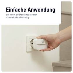 Ansmann Sensor-Nachtlicht NL30 AC 1600-0778 noční světlo s pohybovým senzorem hranatý LED teplá bílá bílá
