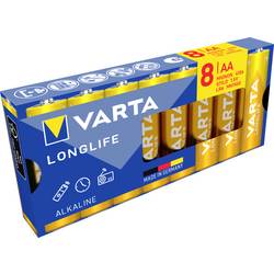 Varta VARTA Longlife AA Pack 8 tužková baterie AA alkalicko-manganová, 2800 mAh, 1.5 V, 8 ks