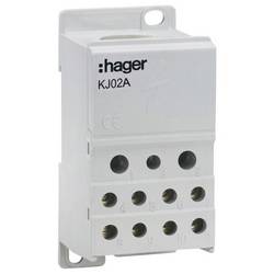 Hager KJ02A blok rozvaděče 45 mm šroubovací šedá 1 ks Piece