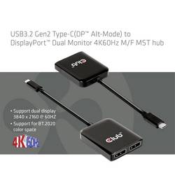 club3D CSV-1555 USB-C® / DisplayPort adaptér černá 1.5 m