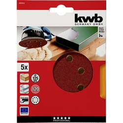 kwb 491912 brusný kotouč Průměr 125 mm Zrnitost=120 5 ks