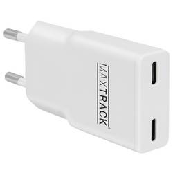 Maxtrack nabíjecí adaptér, 2x USB-C®, 30 W, Power Delivery 3.0, Rychlé nabíjení
