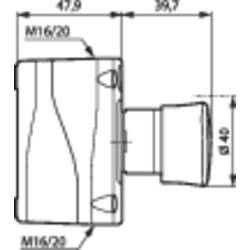 BACO LBX17302, BALBX17302 nouzový vypínač, 240 V/AC, 2 rozpínací kontakty, 1 ks