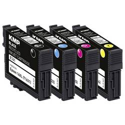 KMP Ink náhradní Epson 16XL, T1636, T1631, T1632, T1633, T1634 kompatibilní kombinované balení černá, azurová, purppurová, žlutá E141V 1621,4050