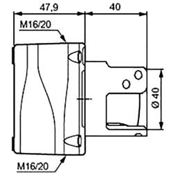 BACO LBX130092, LBX130092 tlačítko nouzového vypínače, 240 V/AC, 2 rozpínací kontakty, 1 ks