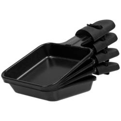 Tristar RA-2745 raclette gril nepřilnavý povlak, indikátor, 4 pánve, s lávovým kamenem černá, šedá