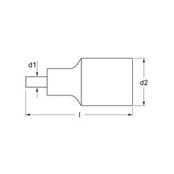Matador Schraubwerkzeuge Aufspreizer 40780031 adaptér zástrčného klíče 48 mm 1/2 palec Pohon (šroubovák) 1/2 1 ks