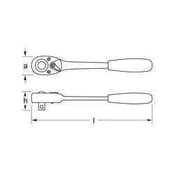 Matador Schraubwerkzeuge Z90 - Dreierpack 40610093 ráčna 1/4 (6,3 mm)