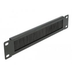 Delock 66287 10 palec kartáčová lišta pro datové skříně černá