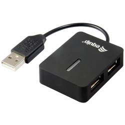Equip 128952 USB Hub 2 porty USB-A USB 2.0 480 MBit/s černá Equip Life 4 Ports Travel USB Hub - Hub - 4 x USB 2.0