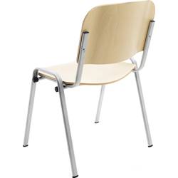 Rocada židle pro návštěvníky 974VE šedá, dřevo (světlé) R974182 4 ks