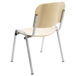 Rocada židle pro návštěvníky 974VE šedá, dřevo (světlé) R974182 4 ks