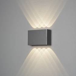 Konstsmide Chieri 2x4 7865-370 venkovní nástěnné osvětlení, nástěnné světlo Energetická třída (EEK2021): F (A - G) LED pevně vestavěné LED 8 W antracit (matný)