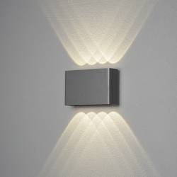 Konstsmide Chieri 2x4 7865-370 venkovní nástěnné osvětlení, nástěnné světlo Energetická třída (EEK2021): F (A - G) LED pevně vestavěné LED 8 W antracit (matný)