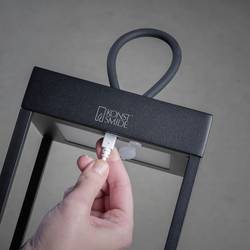 Konstsmide 7812-750 Ravello venkovní dekorativní osvětlení, LED dekorační světlo, LED lucerna, USB světlo lucerna LED pevně vestavěné LED 2.2 W černá (matná)
