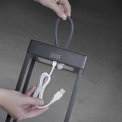 Konstsmide 7812-750 Ravello venkovní dekorativní osvětlení, LED dekorační světlo, LED lucerna, USB světlo lucerna LED pevně vestavěné LED 2.2 W černá (matná)