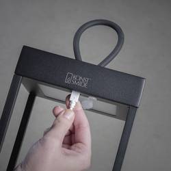 Konstsmide 7812-750 Ravello venkovní dekorativní osvětlení, LED dekorační světlo, LED lucerna, USB světlo lucerna LED pevně vestavěné LED 2.2 W černá (matná)