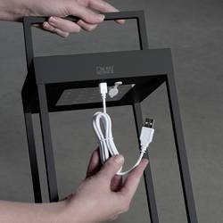 Konstsmide 7815-750 Portofino solární dekorativní osvětlení, USB světlo LED pevně vestavěné LED 3.7 W černá