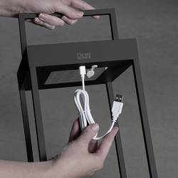 Konstsmide 7815-750 Portofino solární dekorativní osvětlení, USB světlo LED pevně vestavěné LED 3.7 W černá
