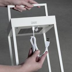 Konstsmide 7815-250 Portofino solární dekorativní osvětlení, USB světlo LED pevně vestavěné LED 3.7 W bílá