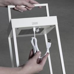 Konstsmide 7815-250 Portofino solární dekorativní osvětlení, USB světlo LED pevně vestavěné LED 3.7 W bílá