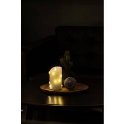 Konstsmide 1836-180 LED svíčka z vosku krémově bílá jantar (Ø x v) 75 mm x 135 mm s 3D efektem