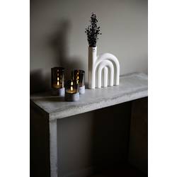 Konstsmide 1819-300 LED svíčka šedobílá jantar (Ø x v) 80 mm x 100 mm