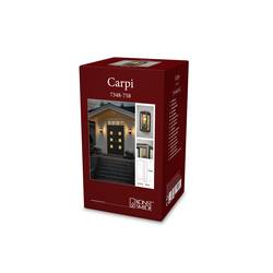 Konstsmide Carpi schwarz/messing 7348-758 venkovní nástěnné osvětlení E27 černá, mosaz