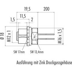 binder 76 0234 0011 00105-0200 neupravený zástrčkový konektor pro senzory - aktory, 76 0234 0011 00105-0200-20, piny: 5, 1 ks