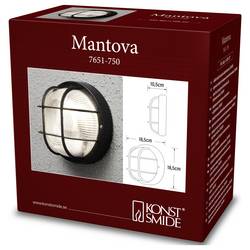 Konstsmide Mantova 7651-750 venkovní nástěnné osvětlení E27 40 W černá