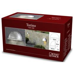 Konstsmide Torino 7325-320 venkovní nástěnné osvětlení E14 25 W S pozinkováním