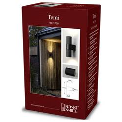 Konstsmide Temi 7667-750 venkovní nástěnné osvětlení GU10 14 W černá