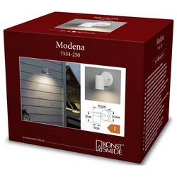 Konstsmide Modena 7534-250 venkovní nástěnné LED osvětlení Energetická třída (EEK2021): F (A - G) LED LED 4 W bílá