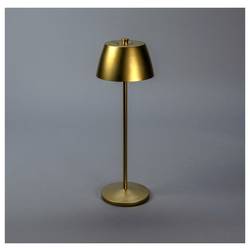 Konstsmide 7840-801 Eze Akumulátorová stolní LED lampa teplá bílá až neutrální bílá zlatá (matná)
