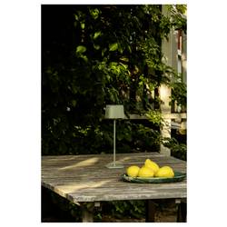 Konstsmide 7814-630 Capri Akumulátorová stolní LED lampa zeleno-šedá